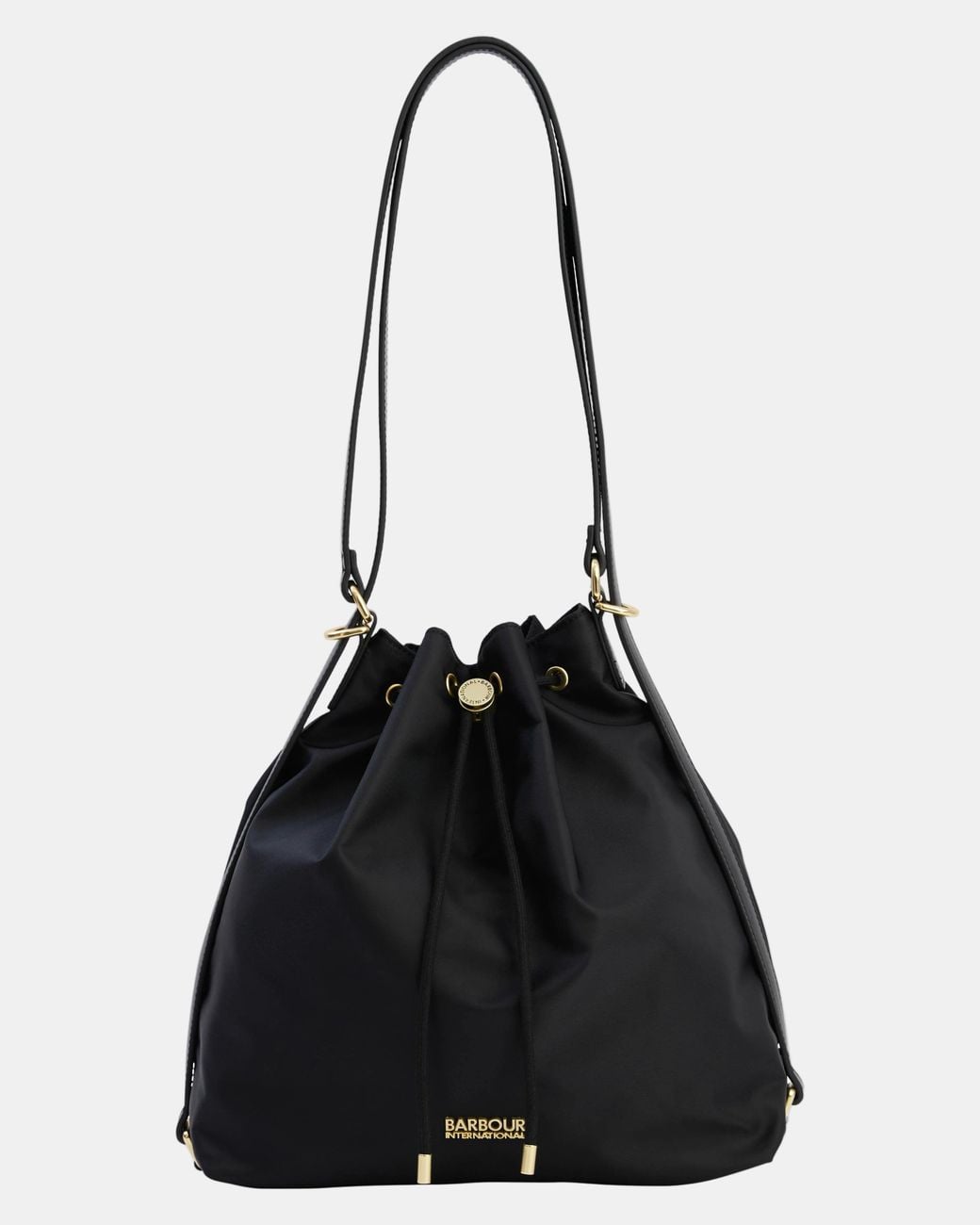 Barbour Black Qualify Large Drawcord Tote Bag