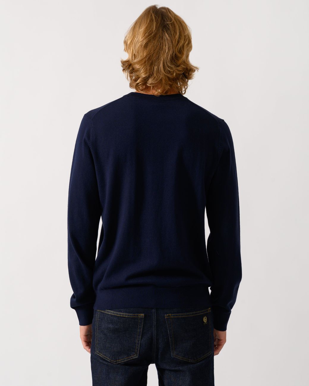 Paul Smith Blue Ps Crew Neck Zebra Badge Sweater for men