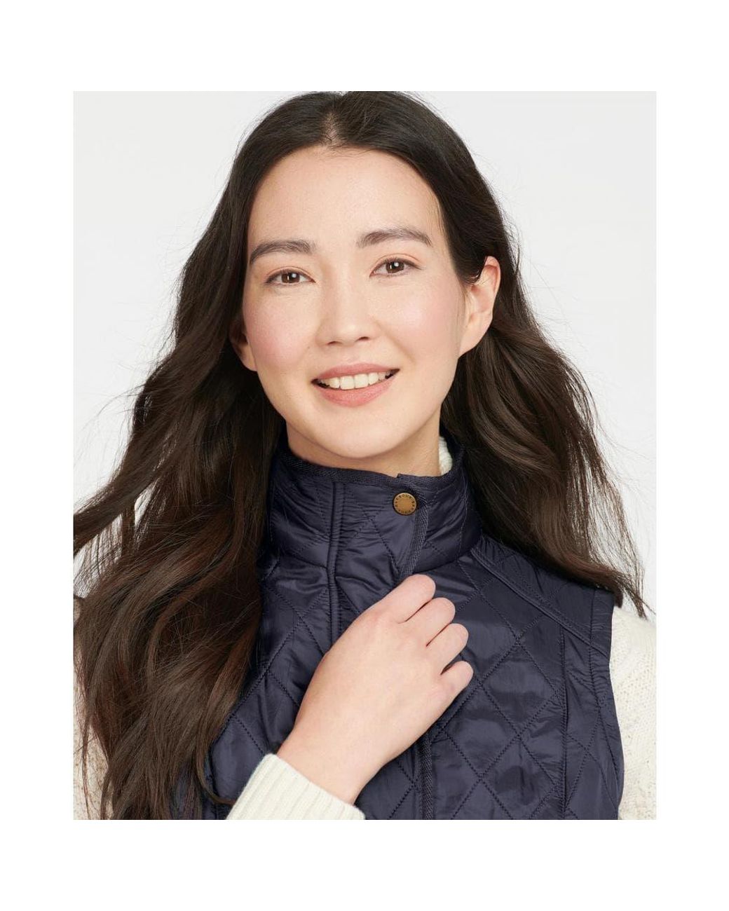 Barbour Fleece Cavalry Quilted Vest in 