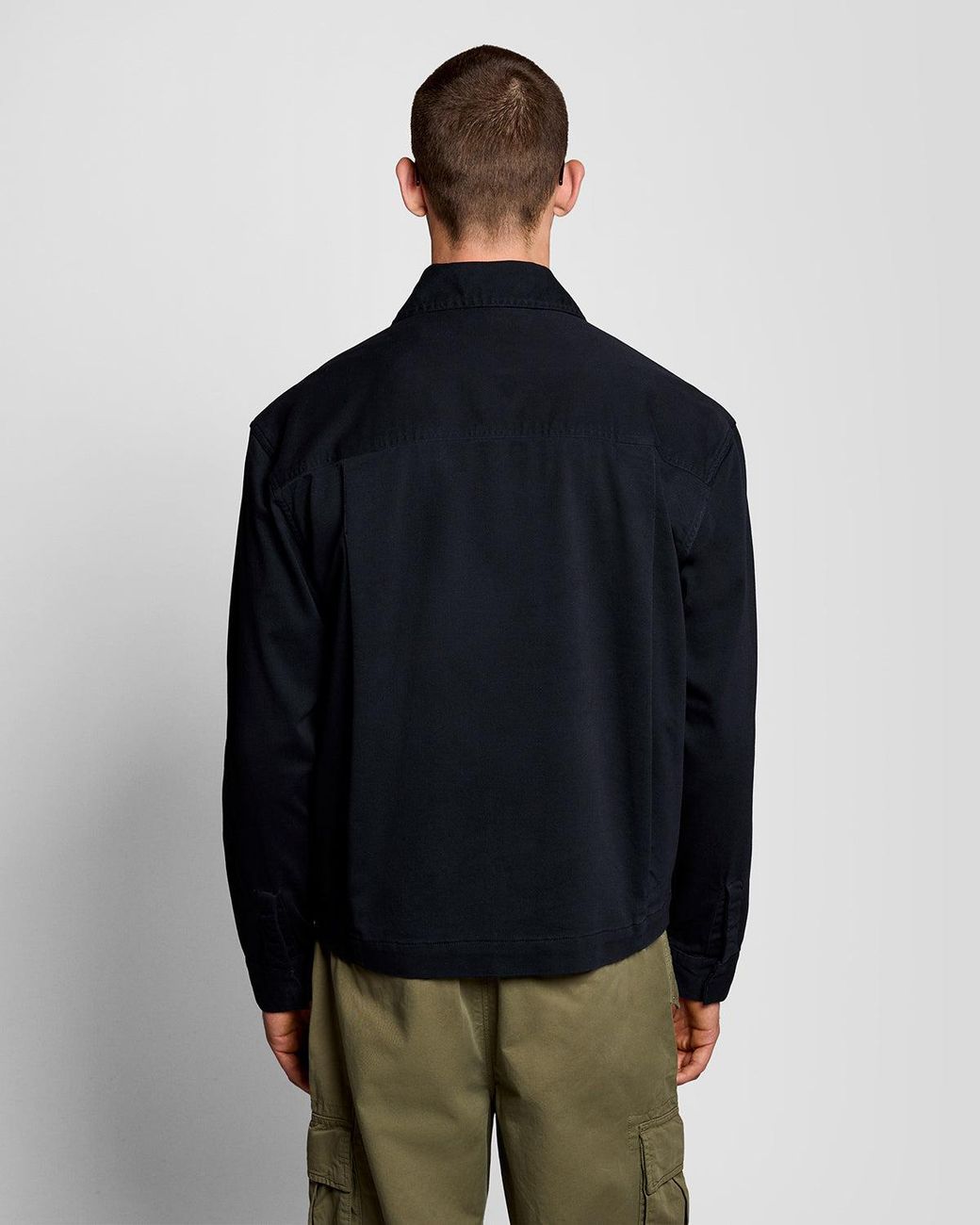 Lyle & Scott Blue Lightweight Enzyme Wash Overshirt for men
