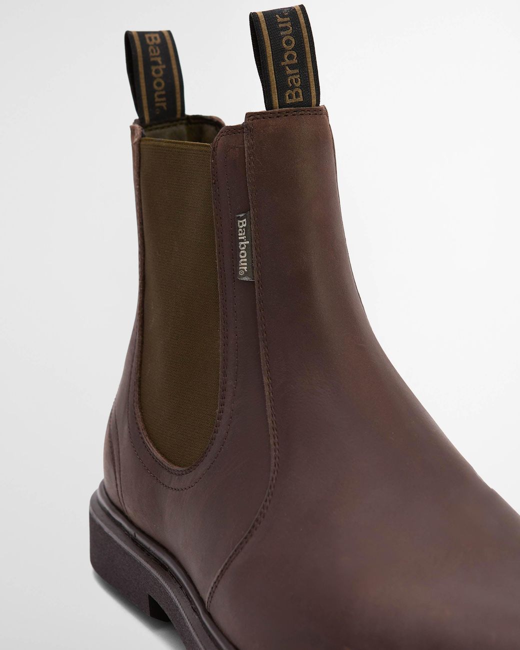 Barbour Brown Hale Chelsea Boots for men
