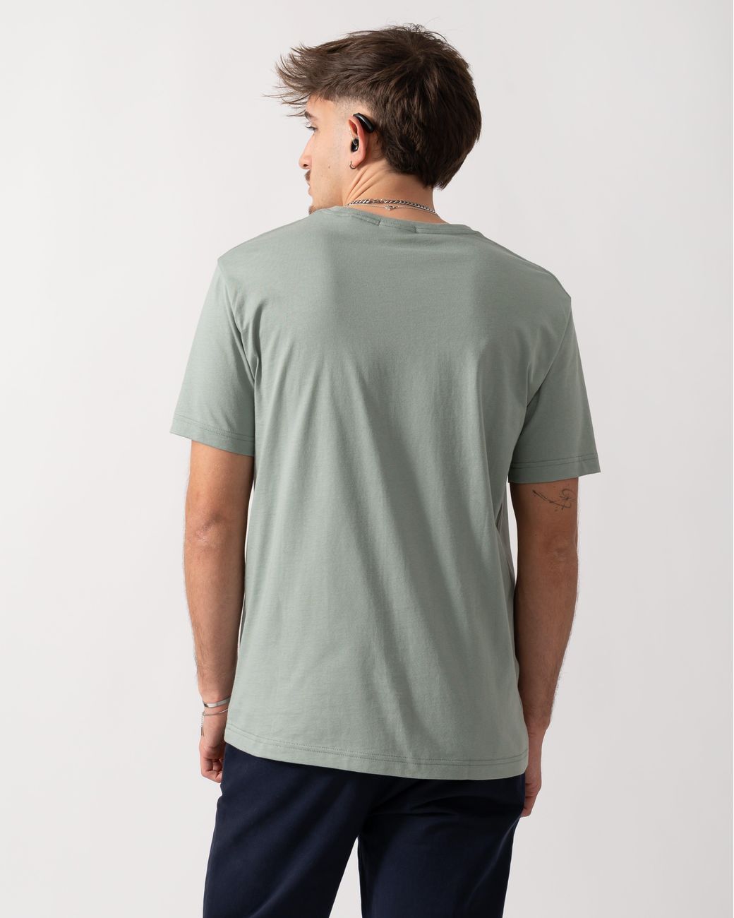 Gant Gray Regular Fit Short Sleeve Shield Logo T-Shirt for men