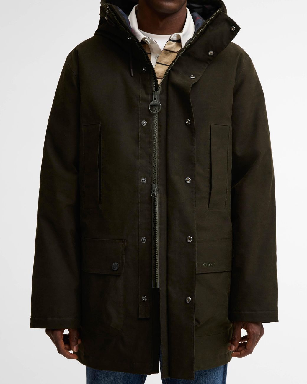 Barbour Black Northfield Winter Waterproof Parka for men