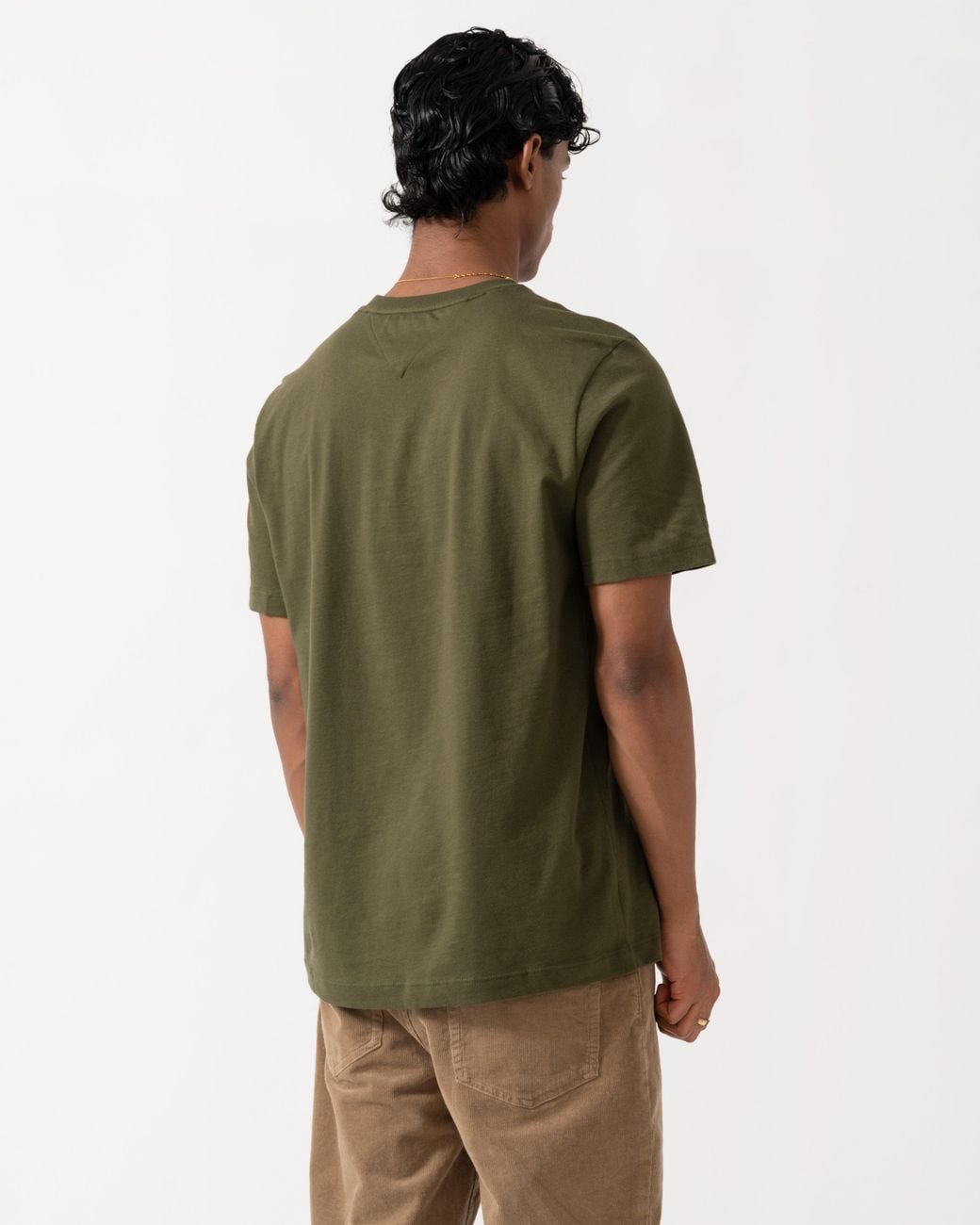 Tommy Hilfiger Green Essential Seasonal Regular Fit Solid T-Shirt for men