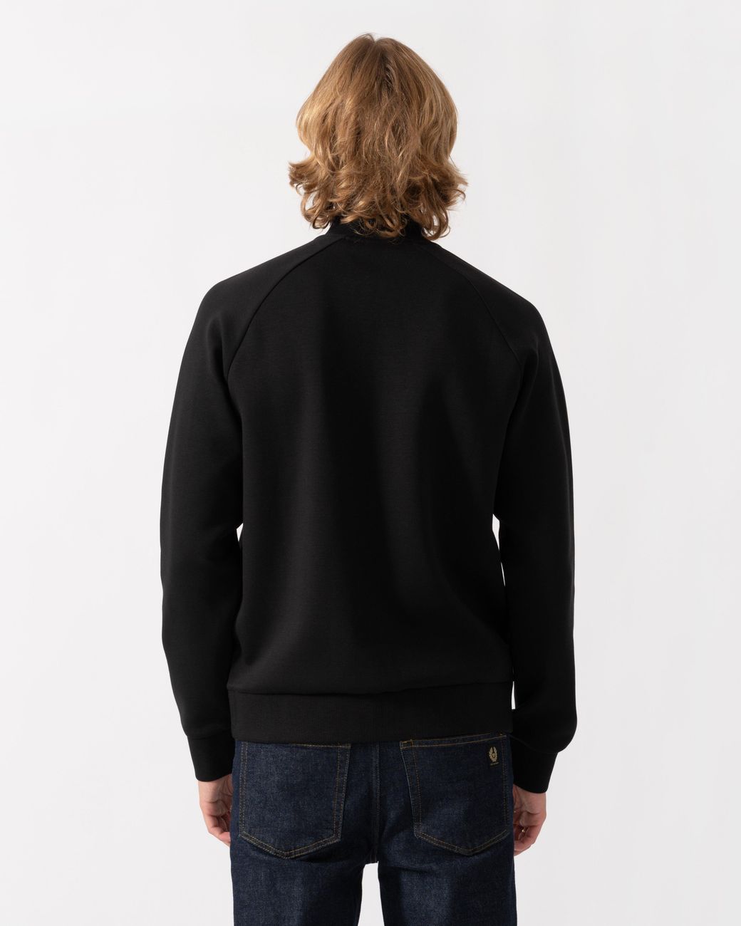 Boss Black Skaz Full Zip Funnel Neck Sweatshirt With Tonal Logo for men