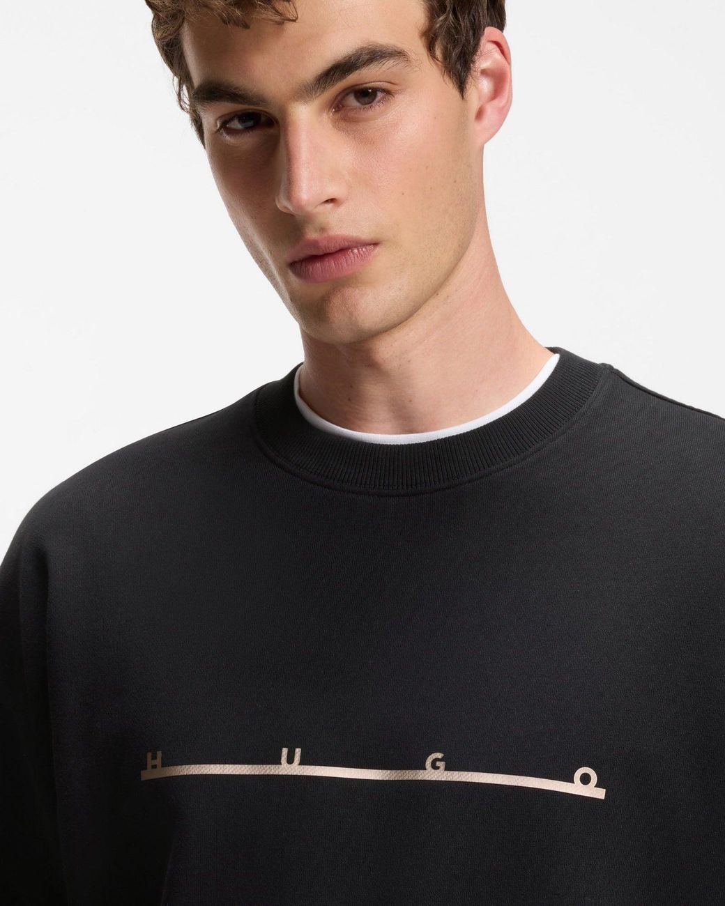 HUGO Black Datrisweat Sweatshirt for men