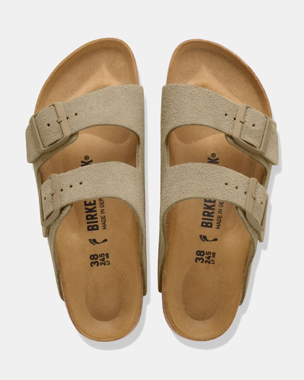 Birkenstock Multicolor Arizona Suede Leather Sandals