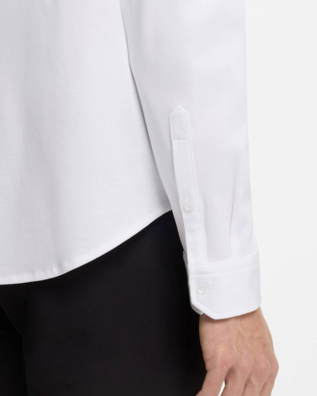Boss White St Motion Long Sleeve Shirt for men