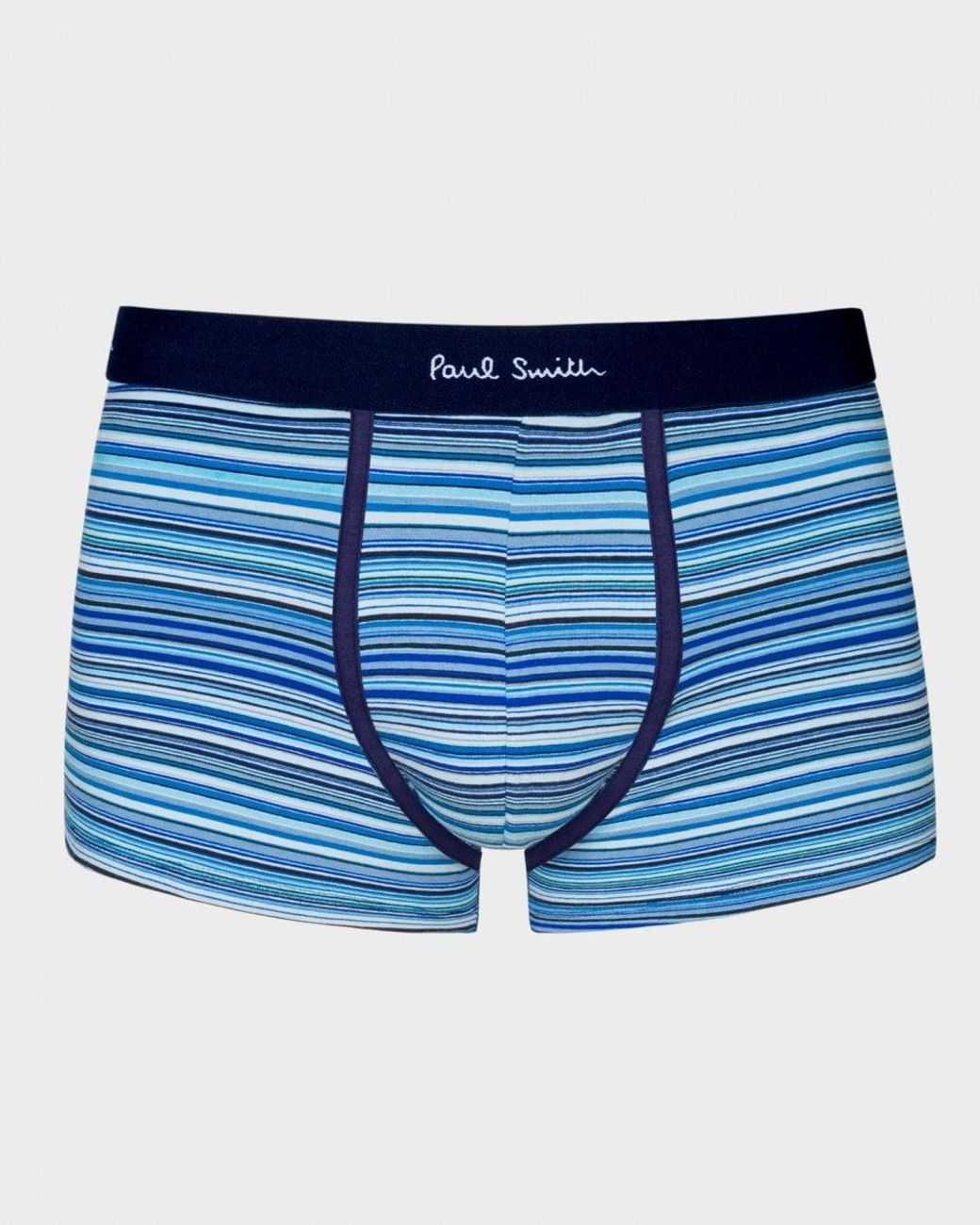 Paul Smith Blue 5 Pack Signature Stripe Trunks , Size: L for men