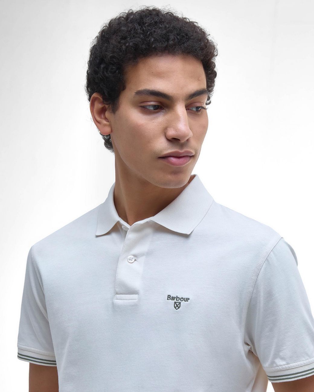 Barbour White Austwick Polo Shirt for men