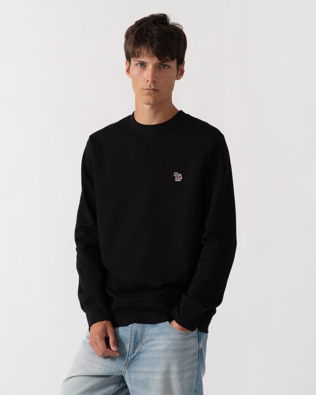 Paul Smith Black Ps Regular Fit Zebra Logo Sweatshirt for men