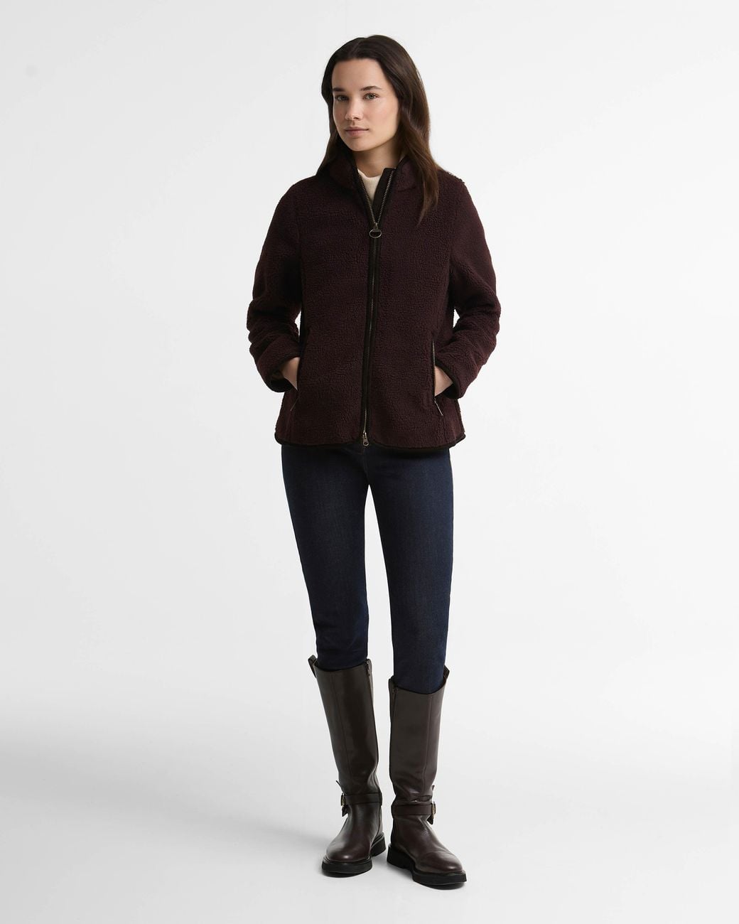Barbour Black Lavenham Fleece Jacket