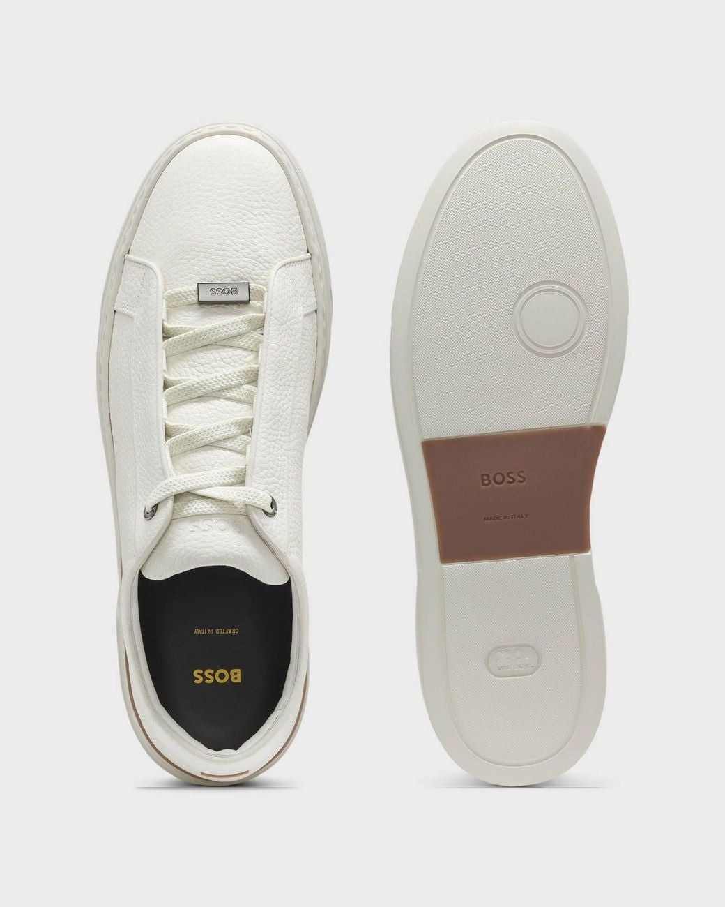 Boss White Gary Trainers for men