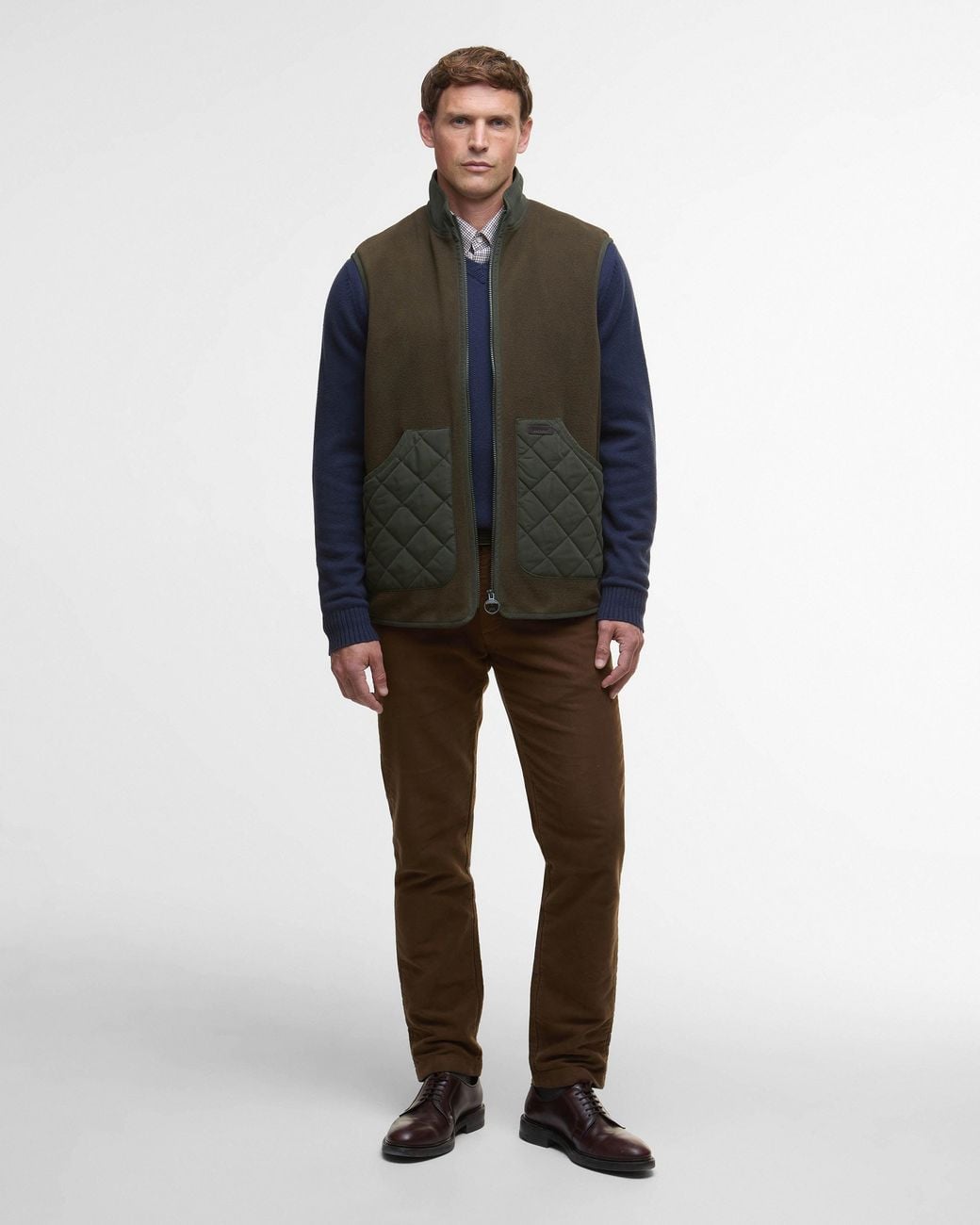Barbour Black Lowich Fleece Gilet for men