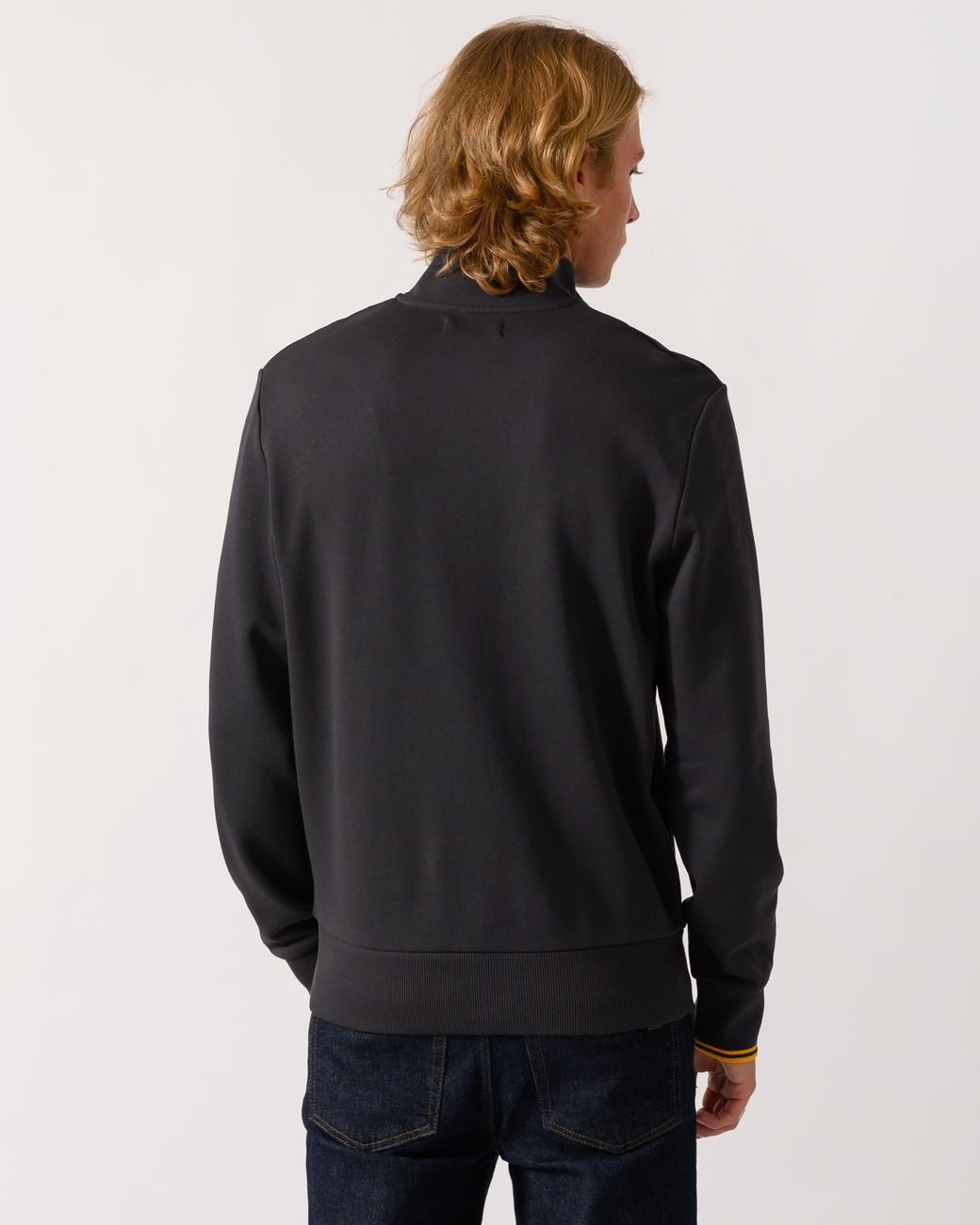 Fred Perry Blue Half Zip Sweatshirt for men