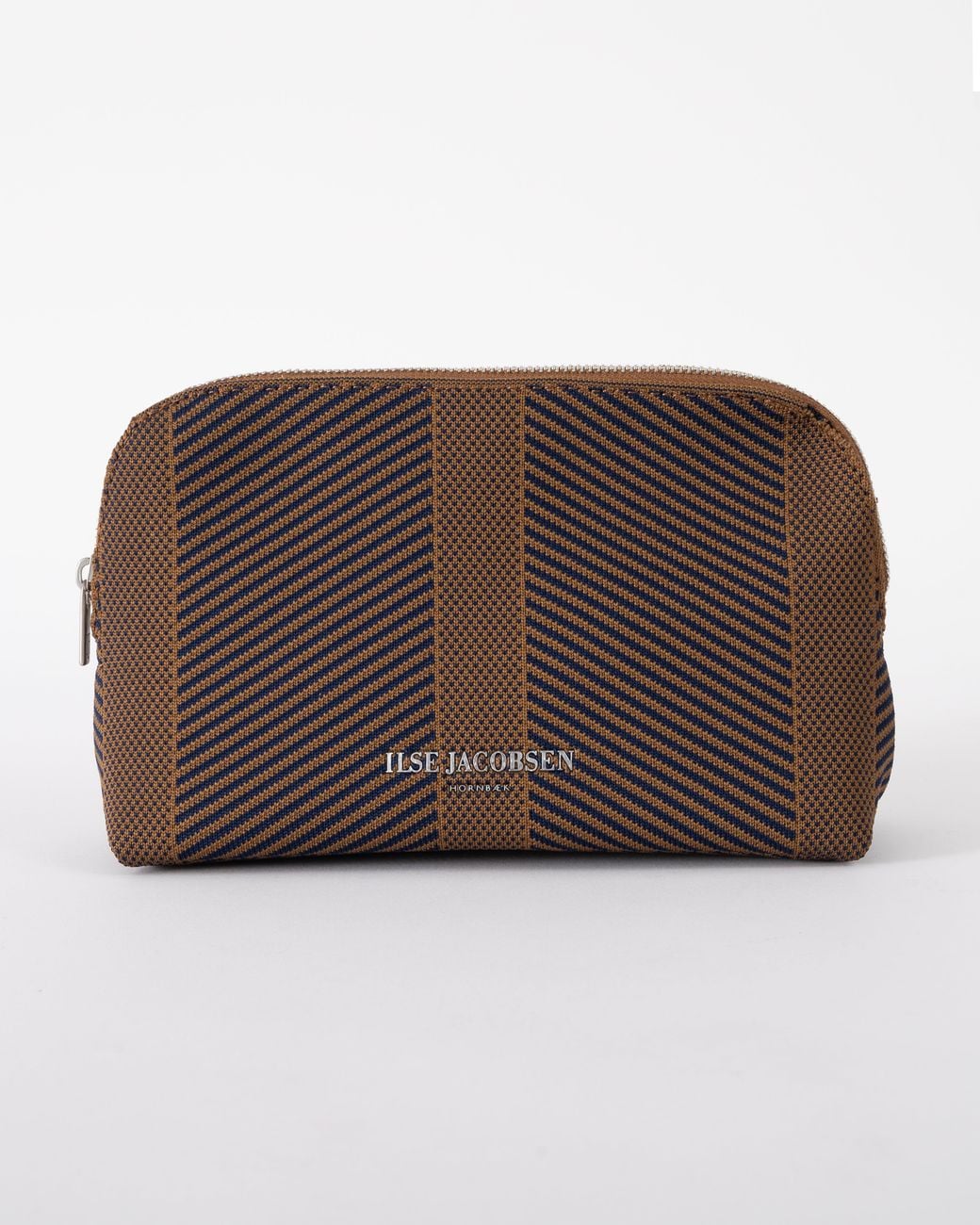 Ilse Jacobsen Brown Knitty Knitted Makeup Bag
