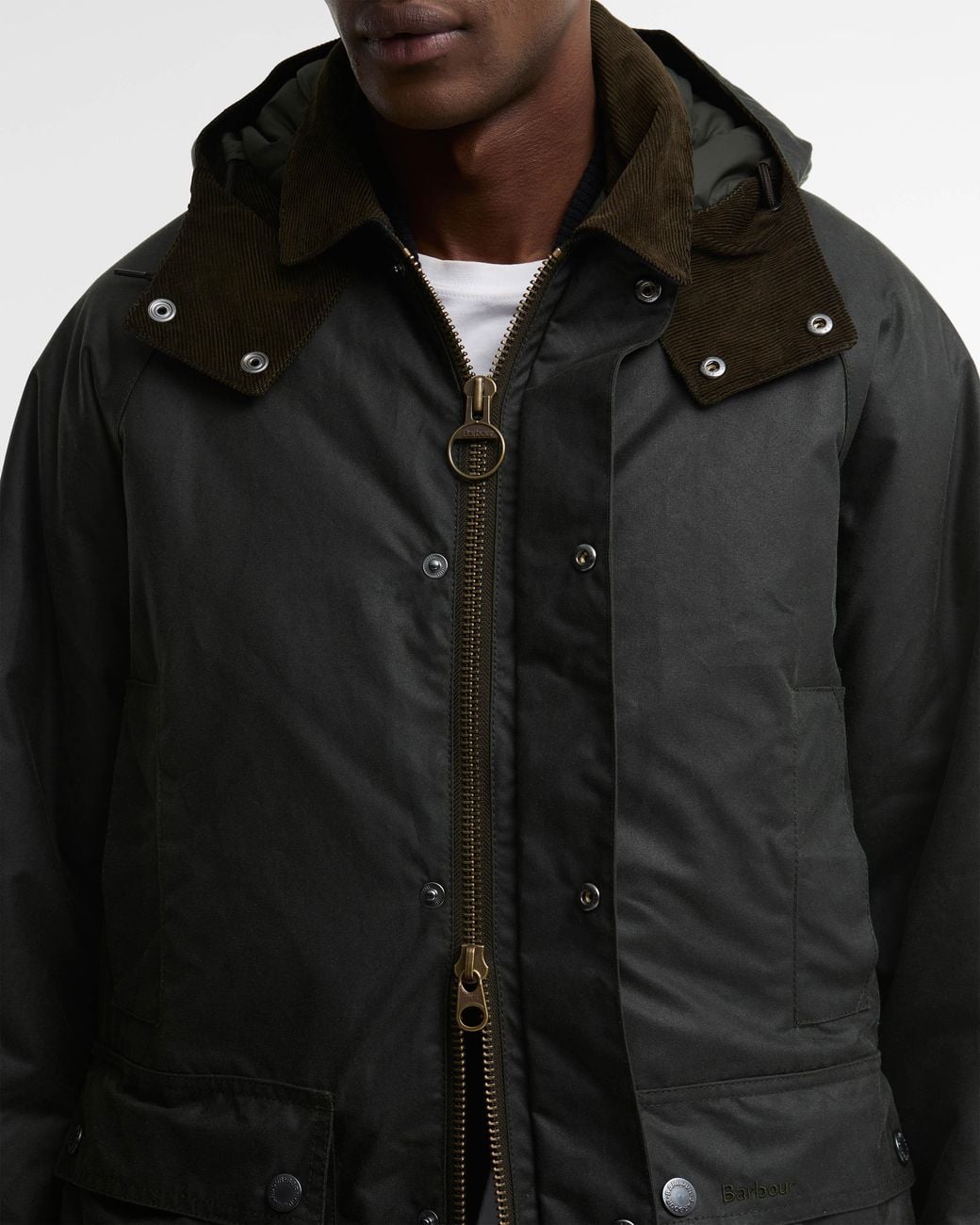 Barbour Black Modern Beaufort Wax Jacket for men