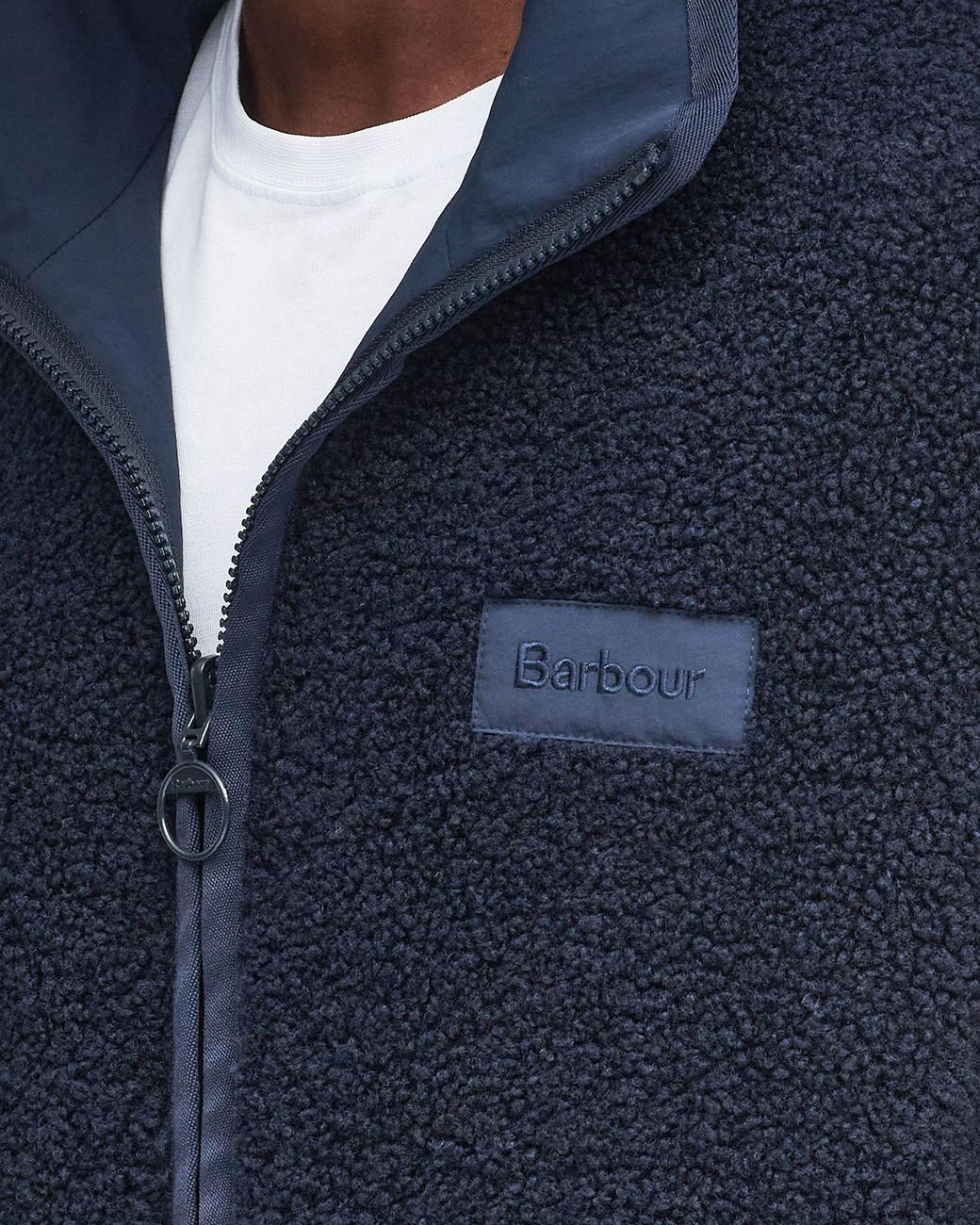 Barbour Blue Reversible Fleece Jacket for men
