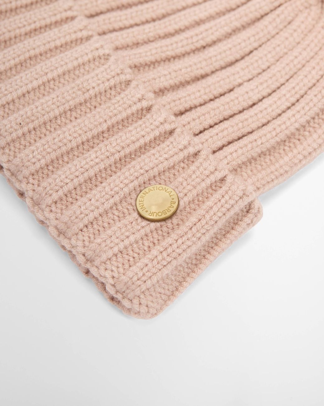 Barbour Pink Conway Knitted Beanie Hat