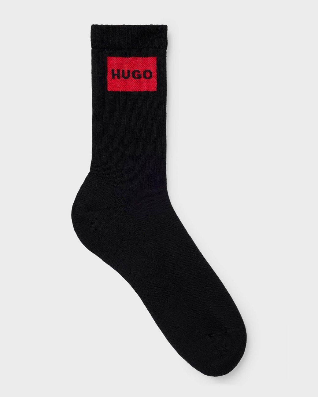 HUGO Red 3-Pack Quarter Length Combed Cotton Ribbed Socks for men