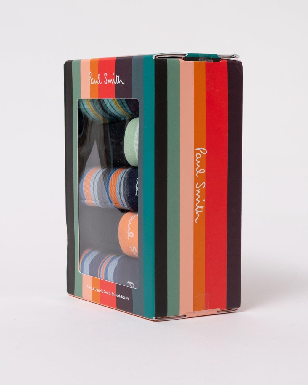 Paul Smith Multicolor 5-Pack Striped/Plain Trunks With Signature Logo Waistband for men