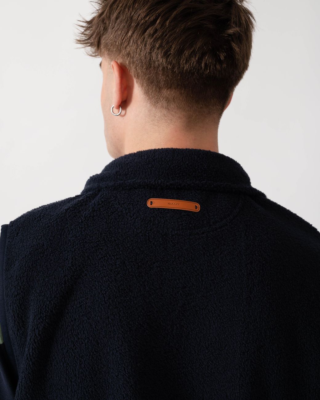 Gant Blue Fleece Gilet for men