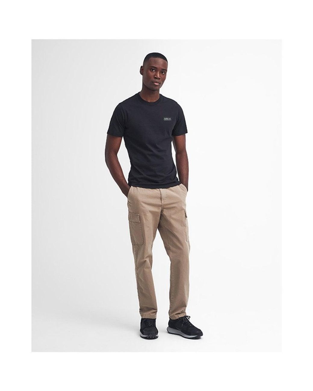 Barbour Blue Small Logo T-Shirt for men