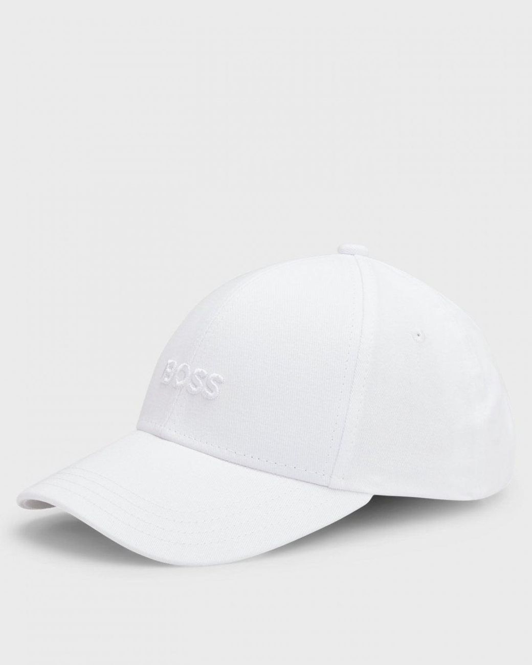 Boss White Zed Cotton-Twill Six-Panel Cap With Embroidered Logo Nos for men