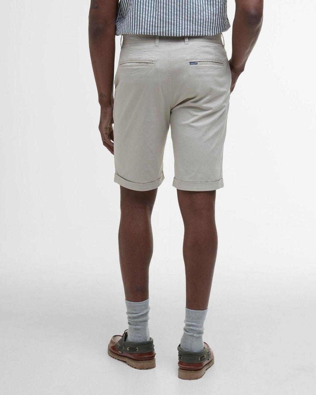 Barbour Gray Smart Chino Shorts for men