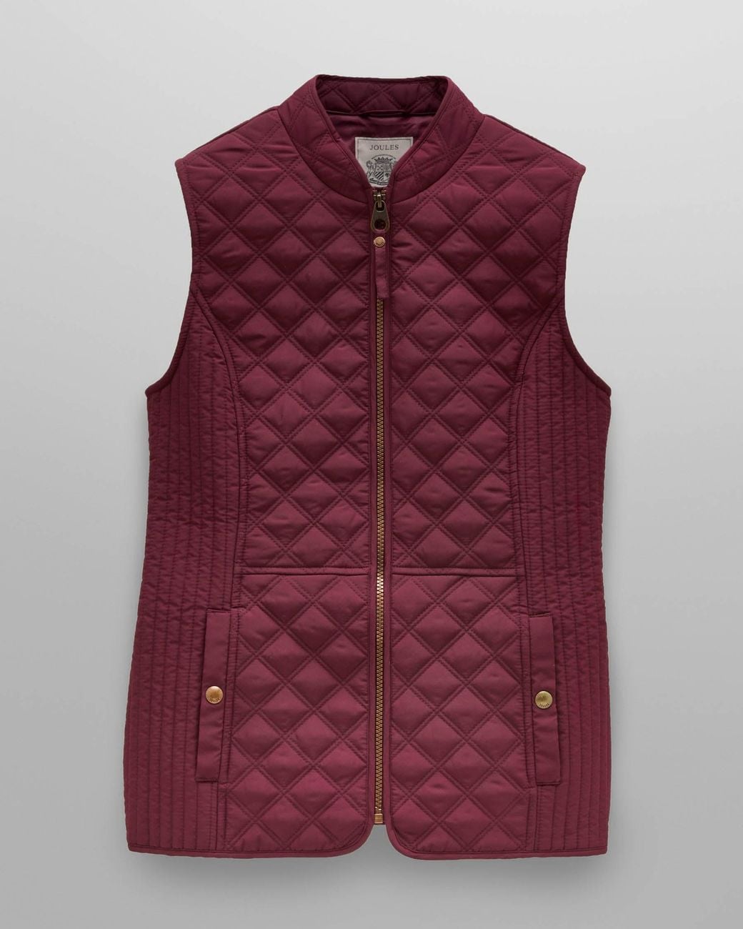 Joules Purple Minx Diamond Quilt Gilet
