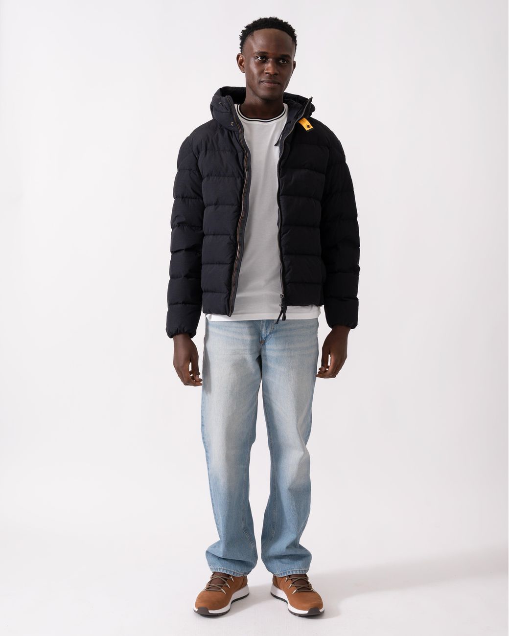 Parajumpers Blue Cassian Hooded Down Jacket for men