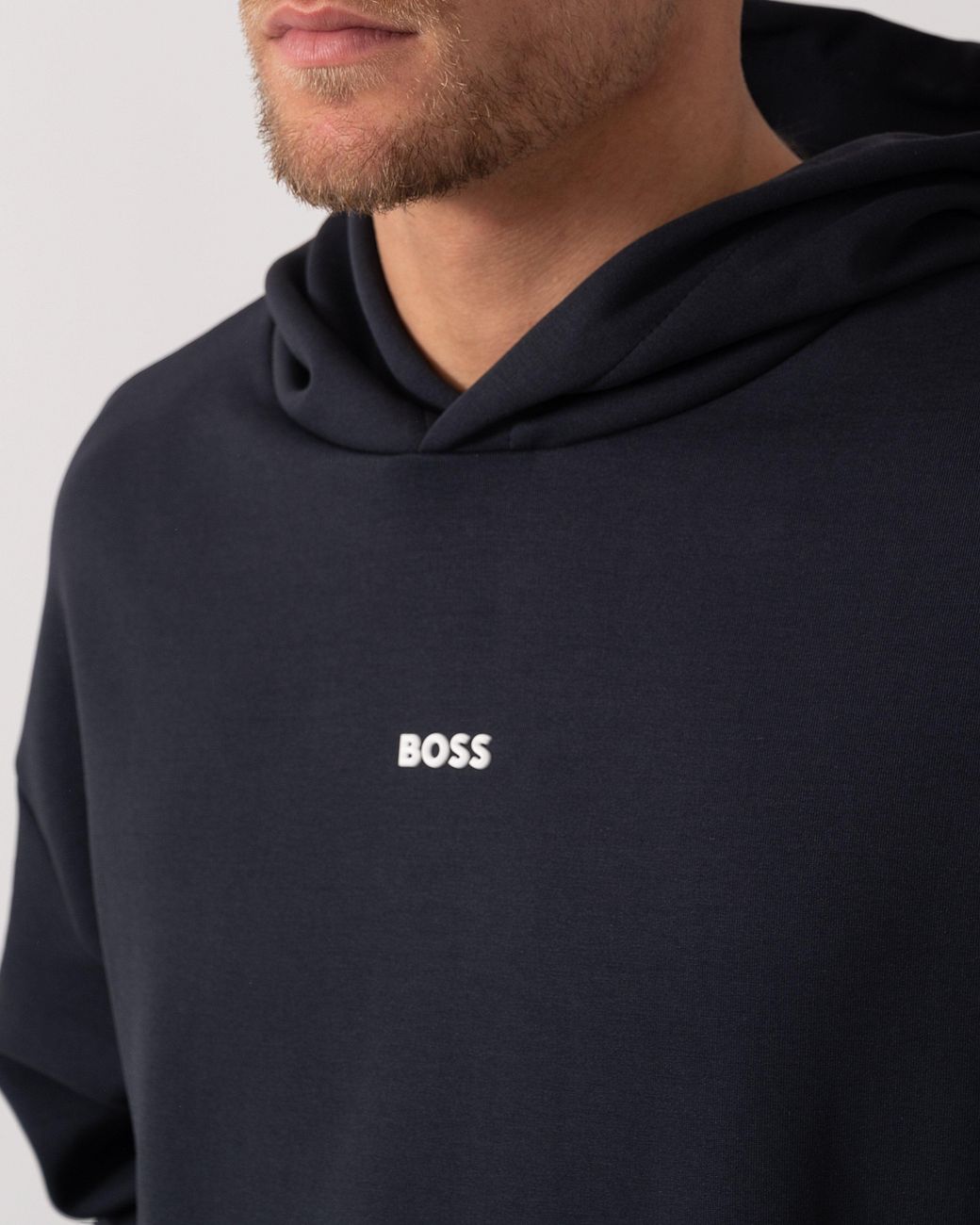 Boss Blue Sly Zone Pullover Hoodie for men