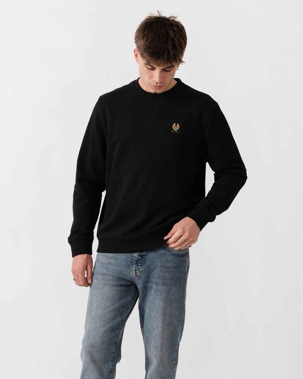 Belstaff Black Logo Sweatshirt for men