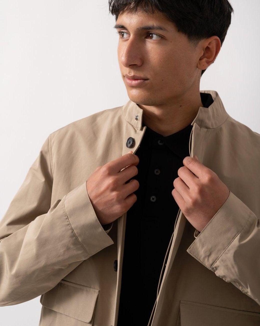 Oliver Sweeney Natural Highworth Showerproof Cotton Jacket for men