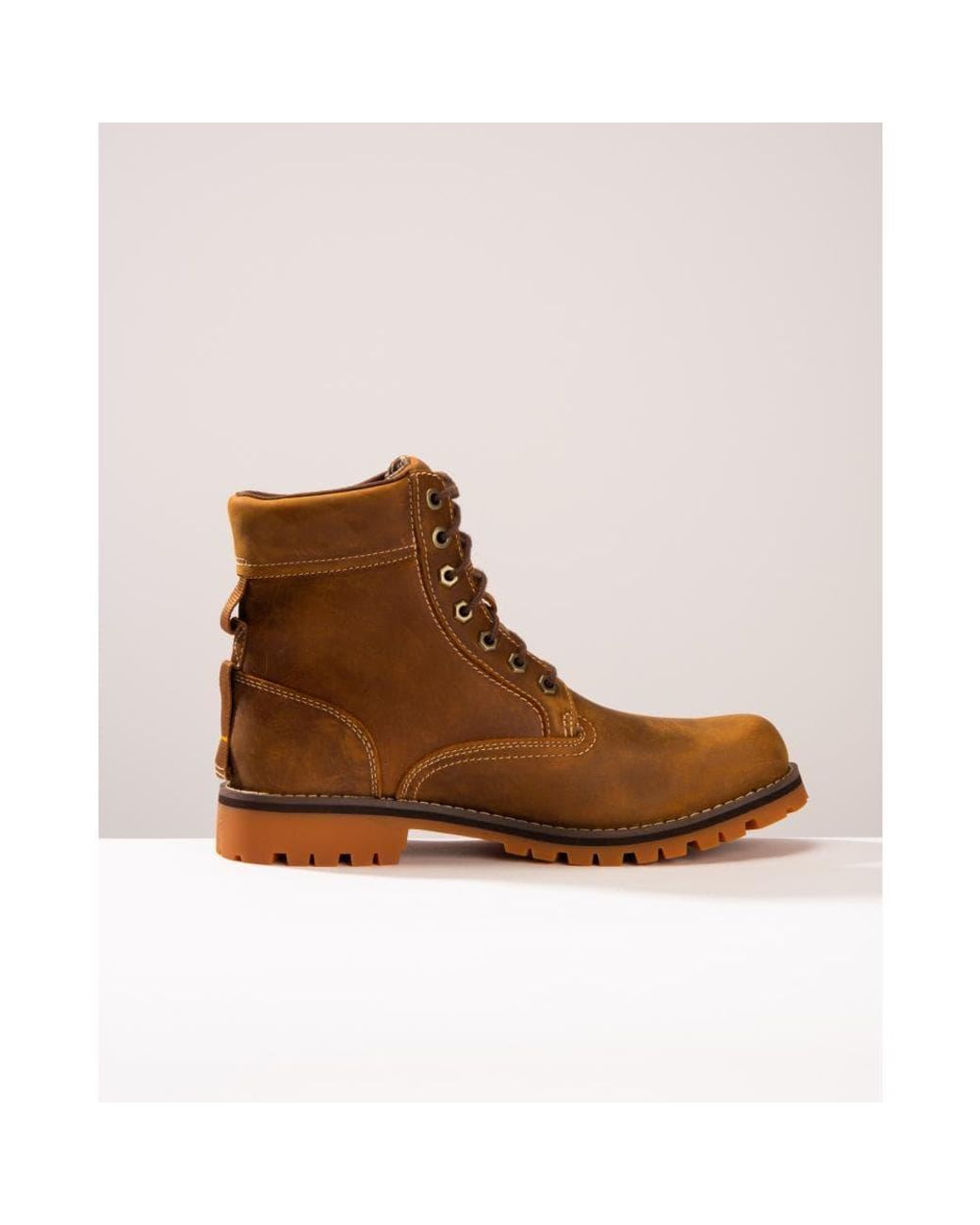 Rugged 6 inch boot for men in brown cheap