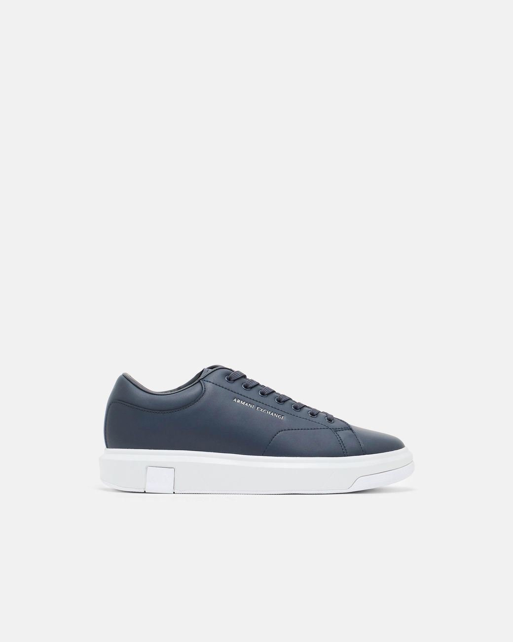 ARMANI EXCHANGE Blue Leather Sneakers for men