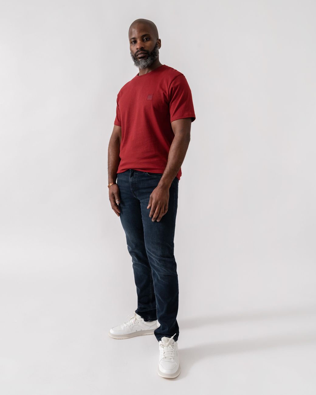 Boss Red Tales Cotton-Jersey T-Shirt With Logo Patch for men