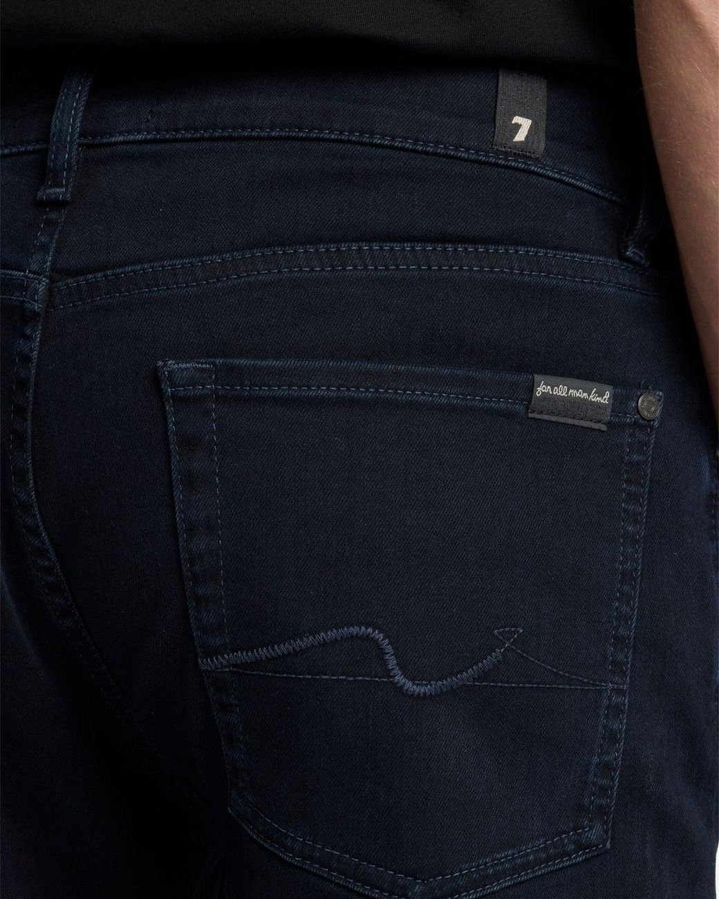 7 For All Mankind Blue Slimmy Slim Fit Luxe Performance Eco Denim Jeans for men