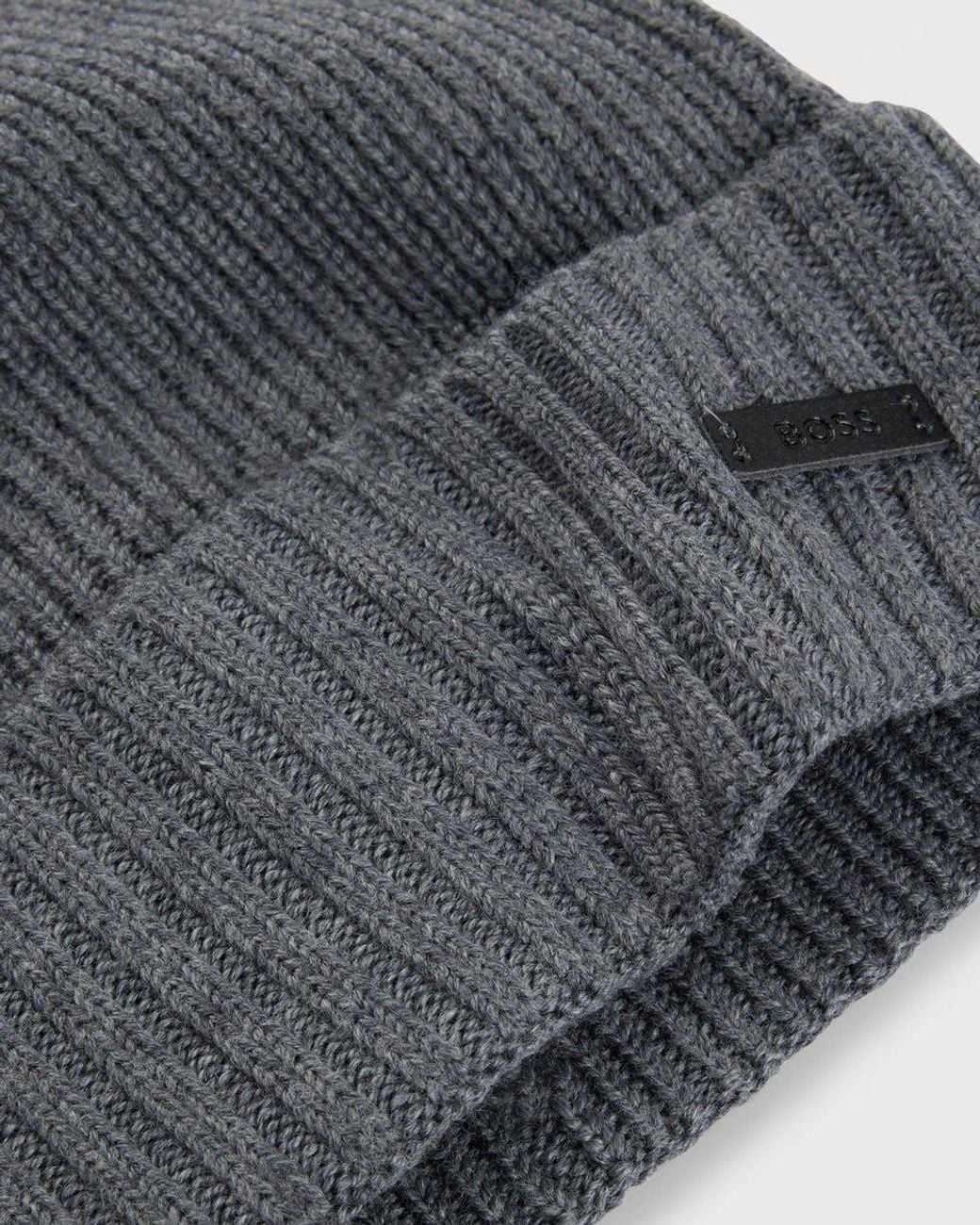 Boss Gray Boss Fati Beanie Colour: Medium 030 for men