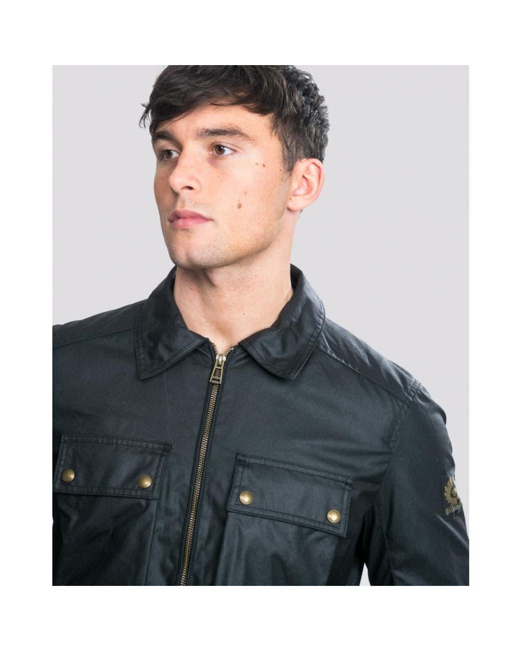 Belstaff Dunstall Waxed Cotton Jacket in Black for Men Lyst