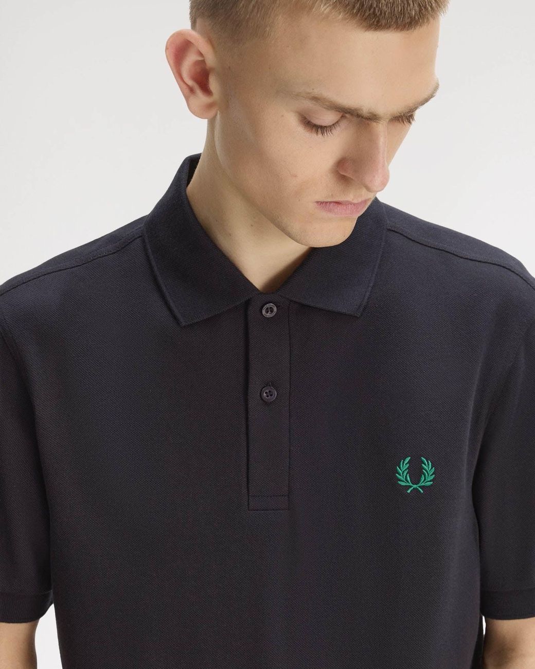 Fred Perry Black Plain Signature Polo Shirt for men