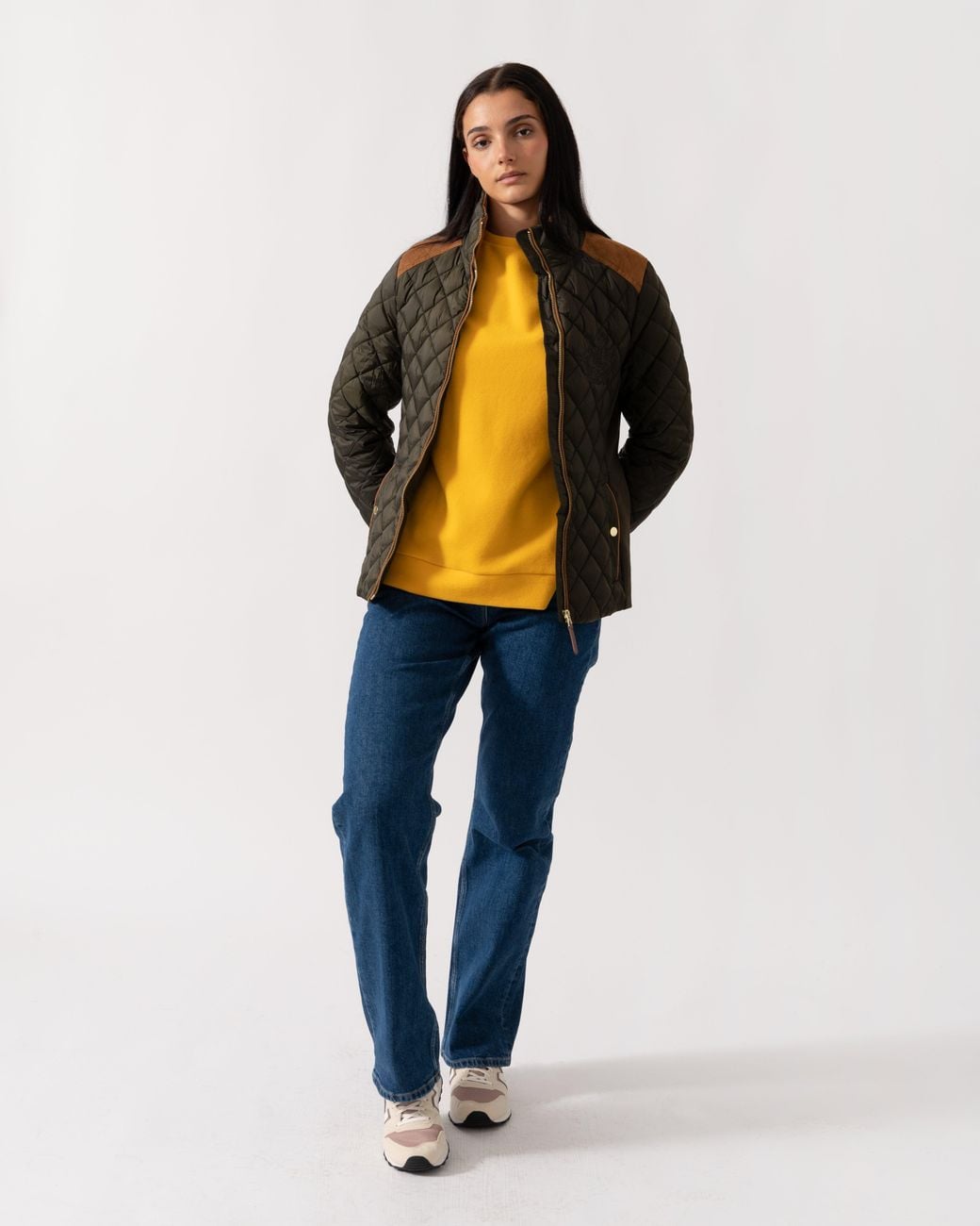 Joules Black Braemar Luxe Quilted Jacket