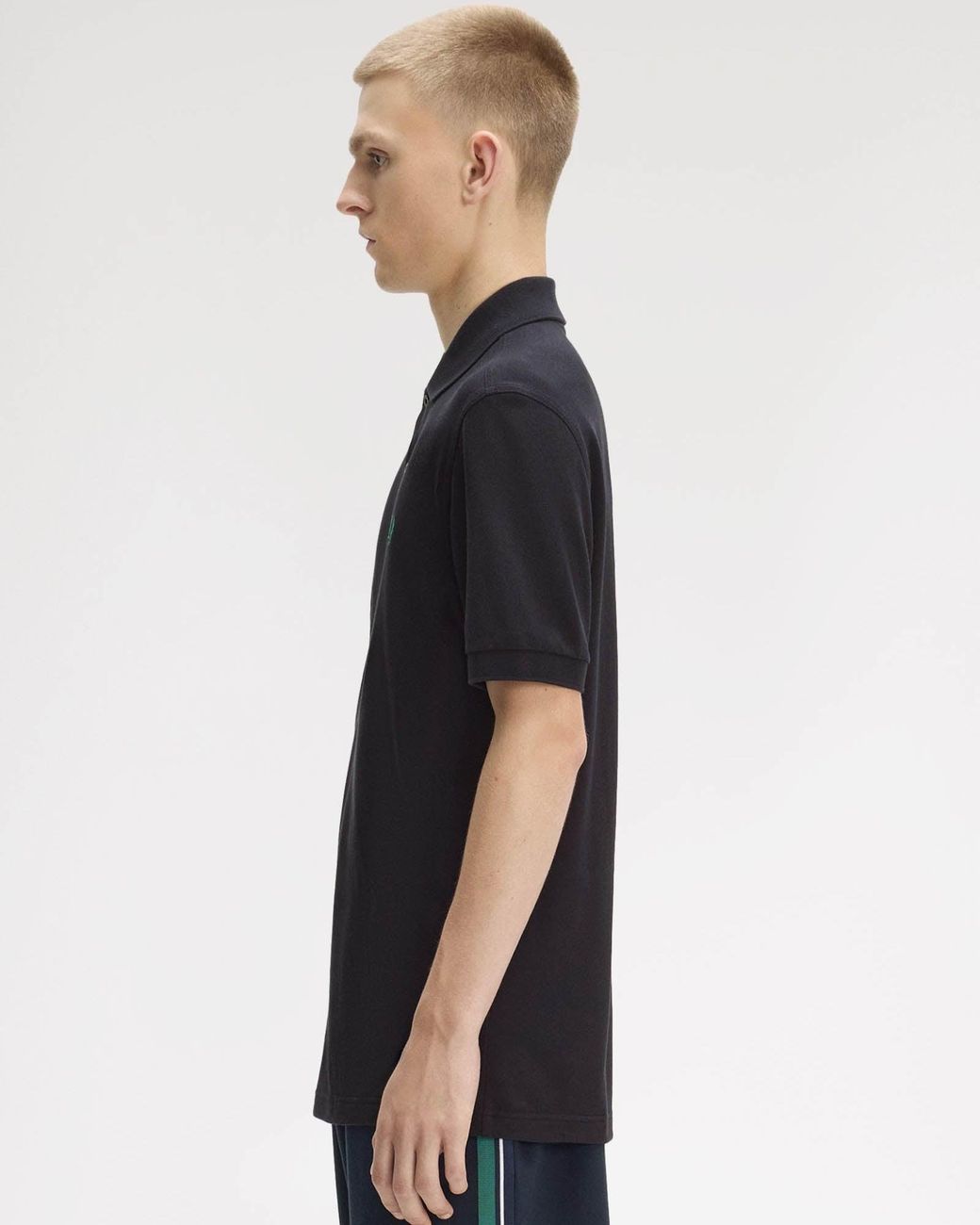 Fred Perry Black Plain Signature Polo Shirt for men