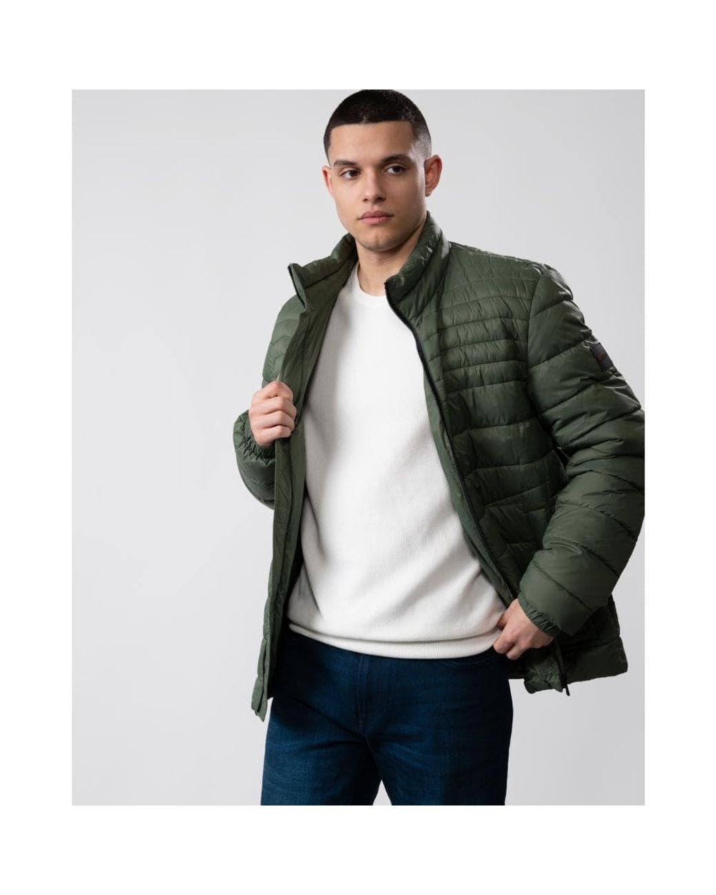 BOSS by HUGO BOSS Oswizz Jacket in Green for Men | Lyst Canada