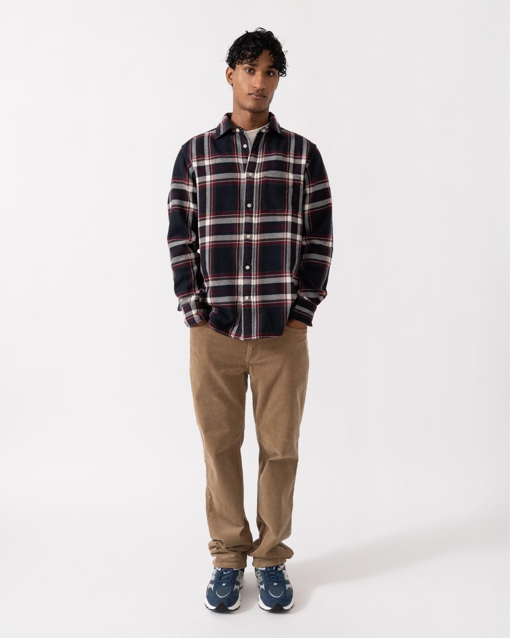Gant Blue Regular Fit Flannel Check Shirt for men