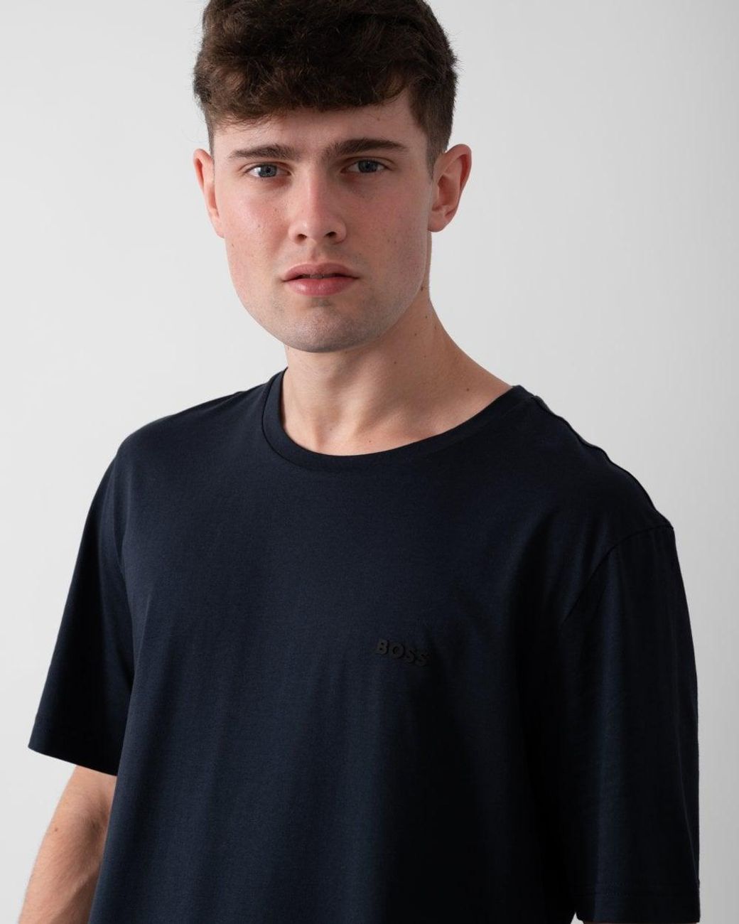 Boss Black Tee Pima Logo T-Shirt Size: M for men