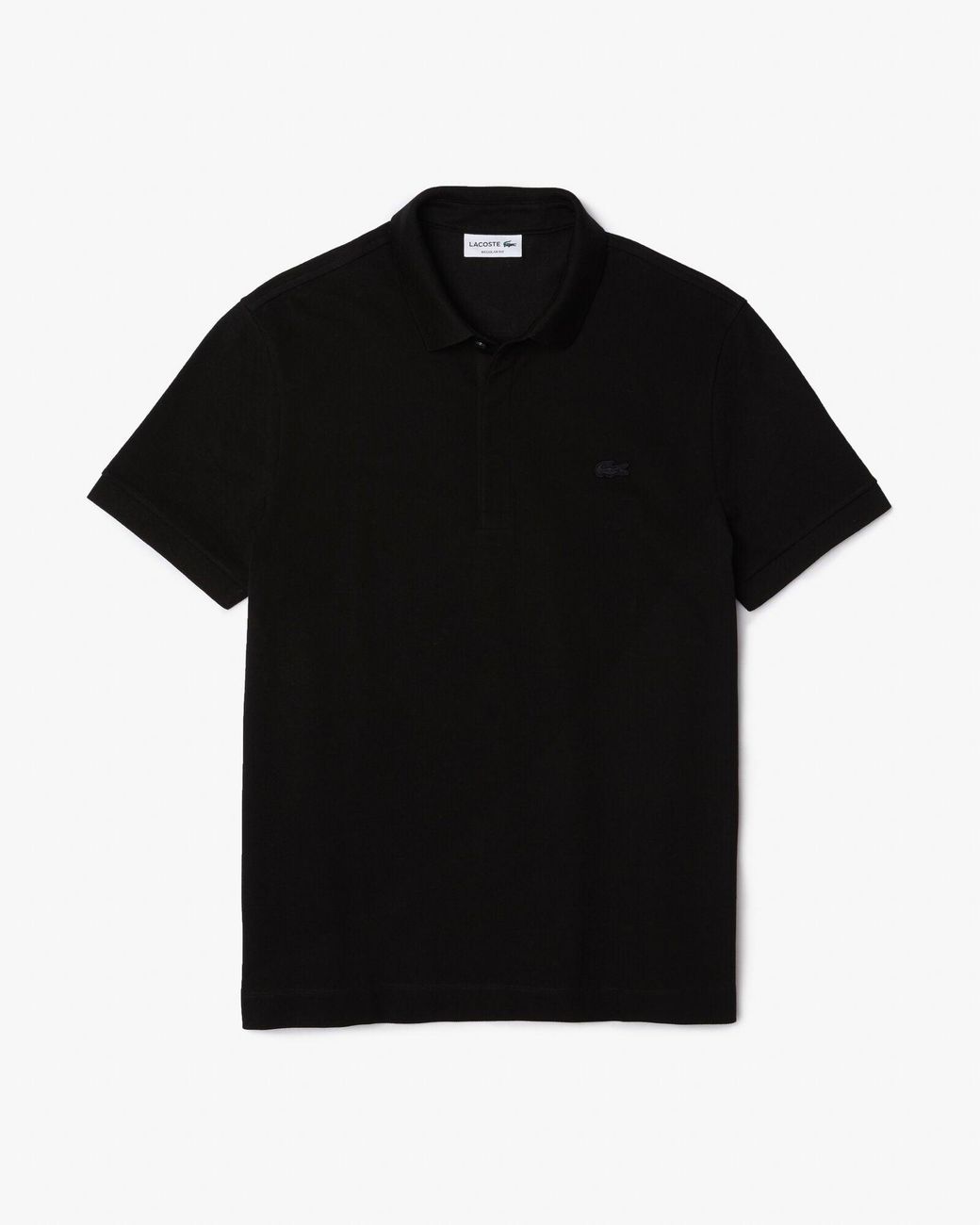Lacoste Black Smart Paris Stretch Cotton Polo Shirt for men