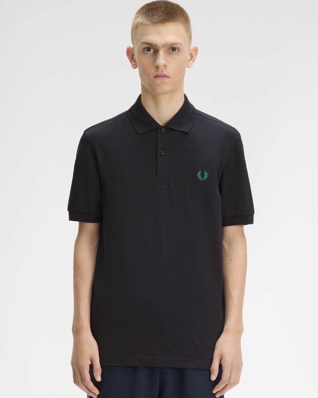 Fred Perry Black Plain Signature Polo Shirt for men