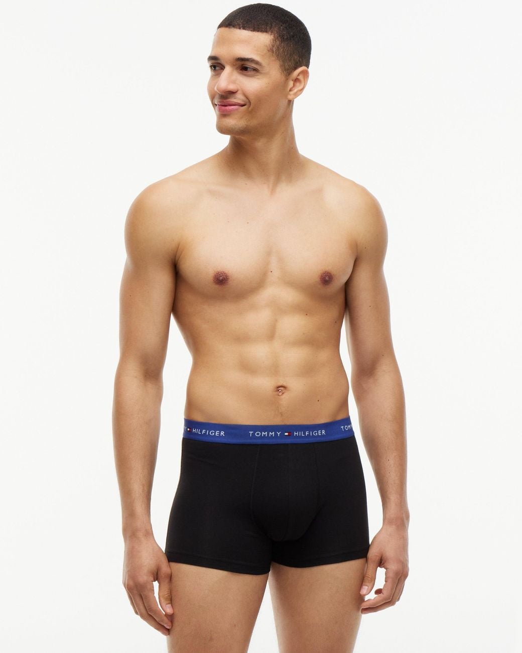 Tommy Hilfiger Blue 3-Pack Logo Waistband Trunks for men