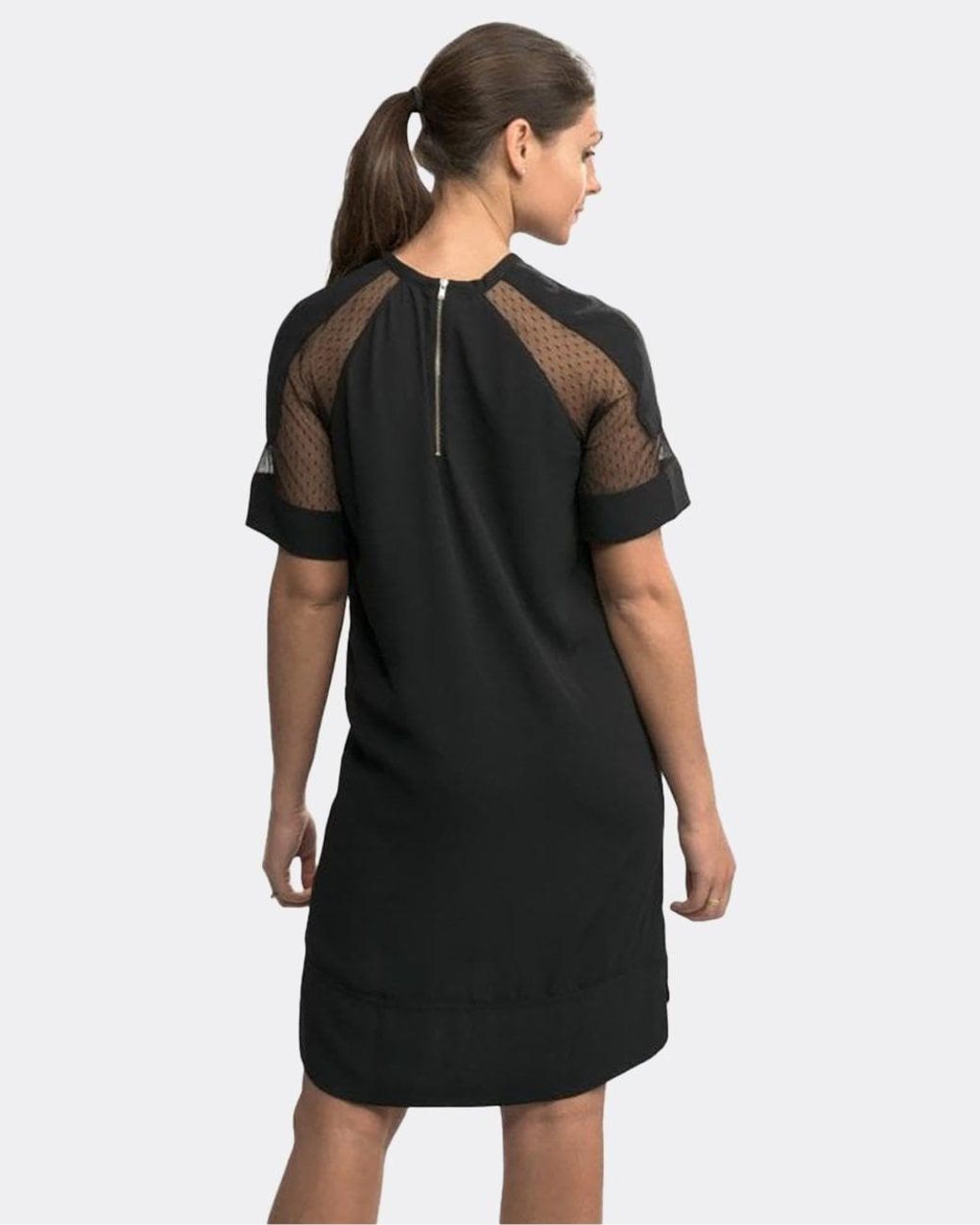 Samsøe & Samsøe Black Mouton Short Sleeved Dress